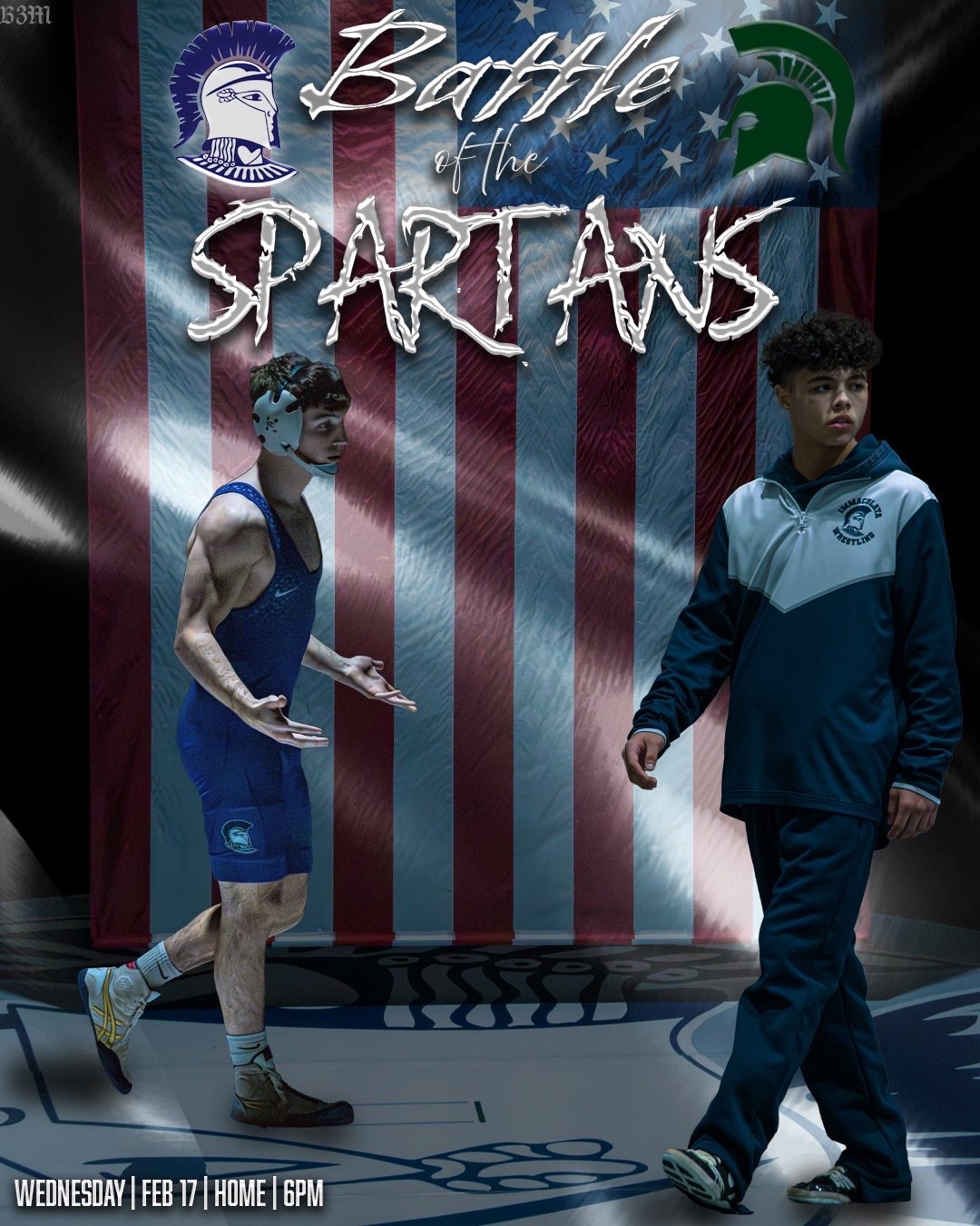 Immaculata Wrestling Match Day Graphic by Seraphina Rosati