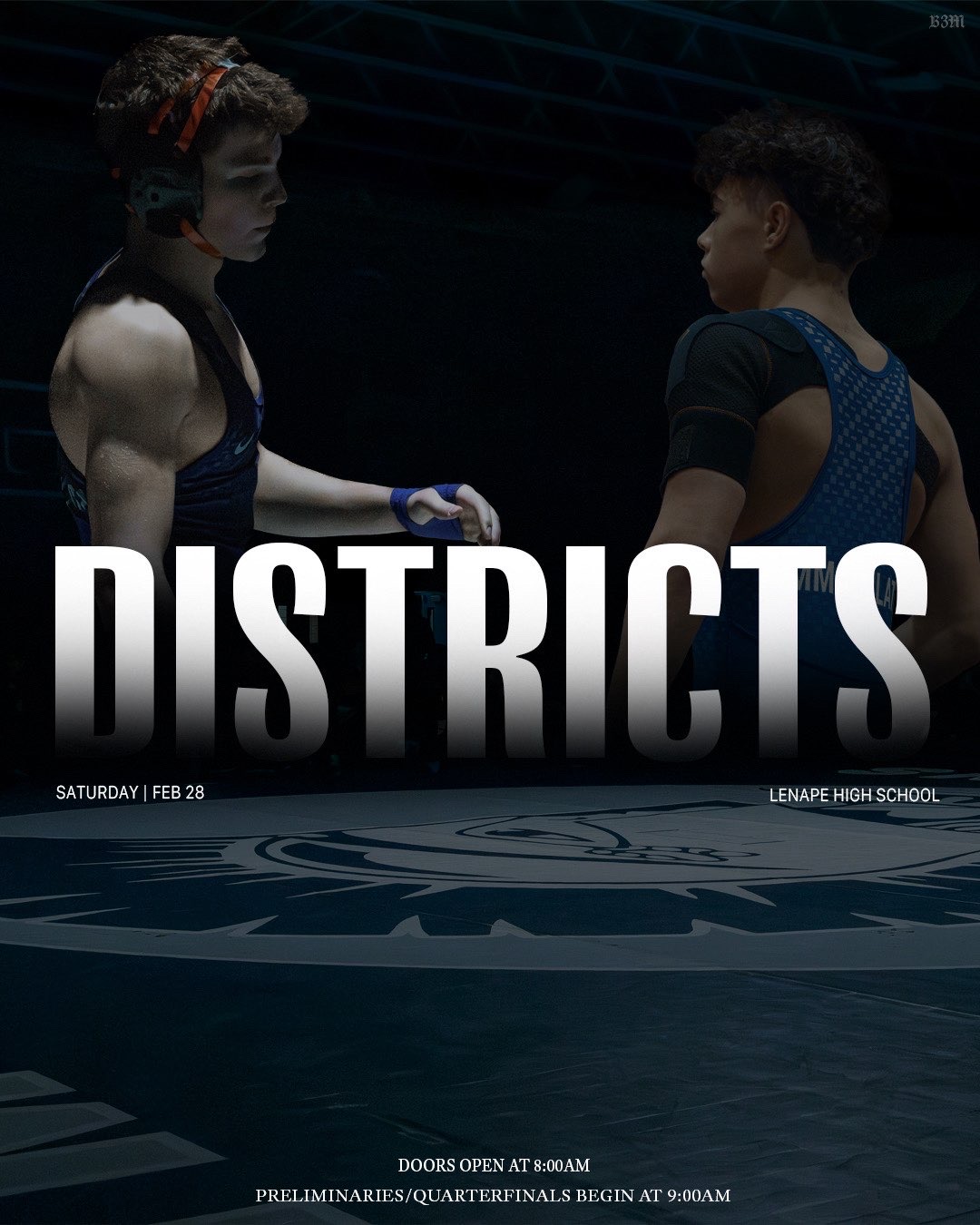 Immaculata Wrestling Match Day Graphic by Seraphina Rosati