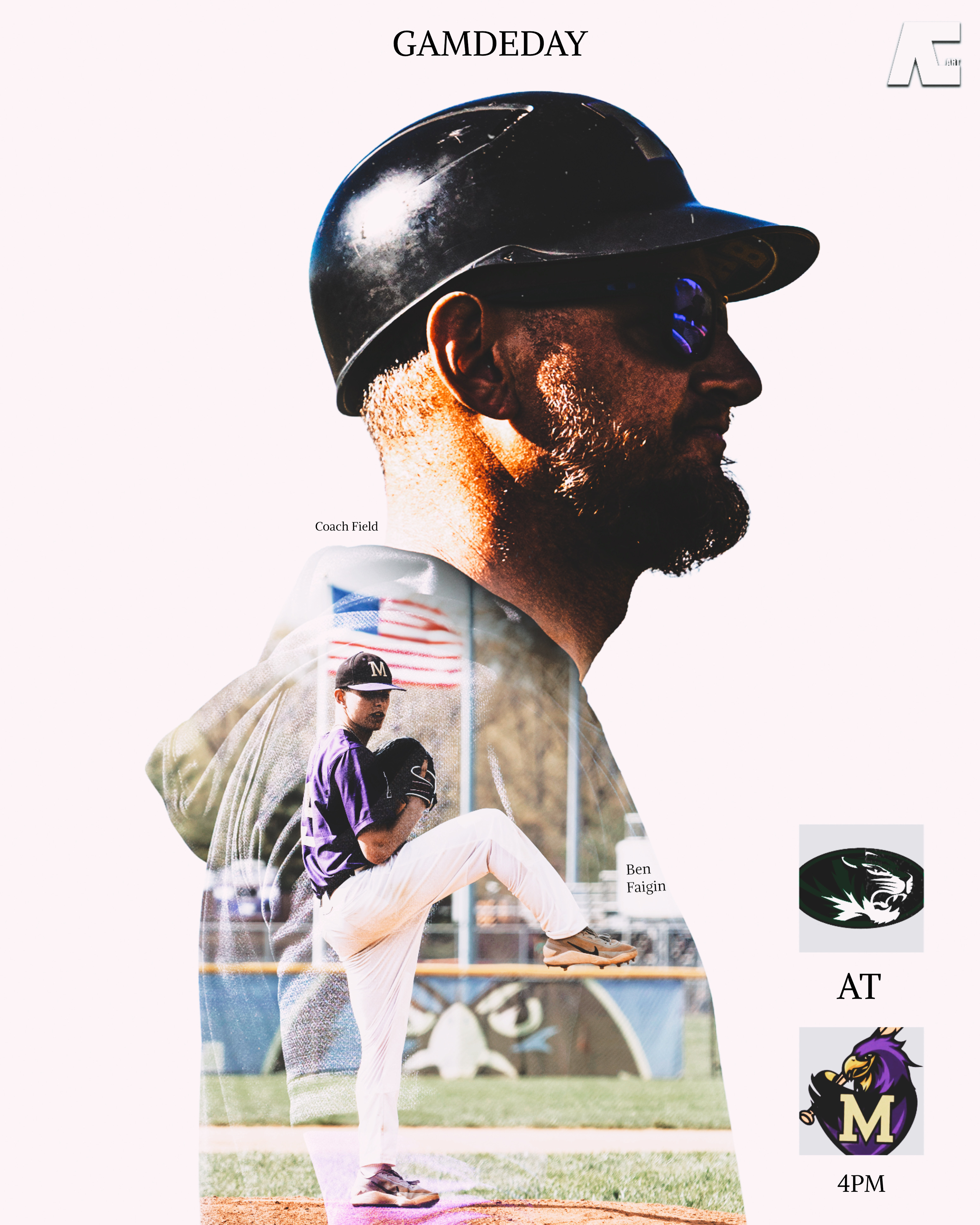 Monroe Township High School Double Exposure Gameday Graphic by Aaron Chon